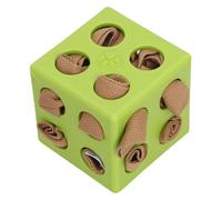Cryfokt Snuffle Cube for Dogs, Slow Feeding Mental Stimulation Durable Dog Puzzle Toy, Enrichment Treat Dispenser with Scattered Treats Design for Home Outdoor (Green)