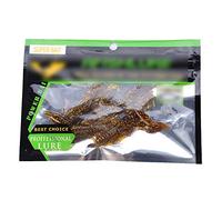 Cryfokt Soft Durable Crab Lures for Bass Fishing, Realistic Action Bait for Texas Rig, 4 Piece Silicone Set of 6 Colors for Outdoor Anglers (6#)