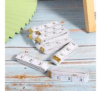 Cryfokt Soft Measuring Tape Double Scale Ruler for Sewing Body, 10pcs 2.0 X 300cm Tailor Tape for Accurate Measurement, White PVC Material (2.0cm*300cm white)