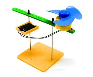 Cryfokt Solar Generator Generation Fan Model Kit for Independent Thinking, Solar Fan Generator Set for Teaching Experiment, Plastic Material, Perfect for Children Above 14 Years