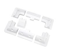Cryfokt Solar Panel Fixing Bracket Kit 7PCS Adjustable Mounting Bracket for RV Yacht Bungalow Made of ABS White