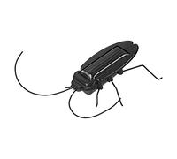 Cryfokt Solar Powered Cockroach Toy Realistic Prank Prop for Educational Simulation Kids Toy Solar Powered for Halloween Decoration