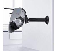 Cryfokt Solar Powered Fake Surveillance Camera with LED Light for Outdoor Security Deterrent for Home/Shop/Warehouse, ABS Material