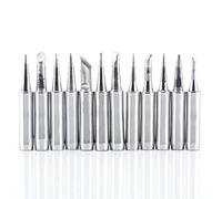 Cryfokt Soldering Iron Tips 12Pcs Replacement Set for Various Soldering Tasks Made of Durable Copper and for Long-Lasting Use