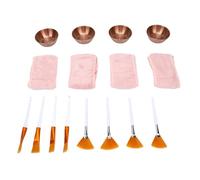 Cryfokt Spa Facial Supplies Set with 16pcs Mixing Tools for Esthetician and Home Use in Stainless Steel and Nylon (Rose Gold)