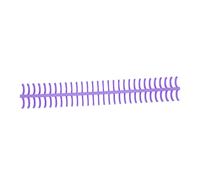 Cryfokt Spiral Binding Coil Durable Plastic 16mm Diameter 130 Sheets Capacity for Office Classroom Library 10Pcs Set Kit (Purple)
