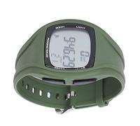 Cryfokt Sports Digital Step Counter Watch Shockproof EL Backlight Wristwatch for Daily Use Suitable for Sports Outdoor Activities Plastic Black (9105 Military Green)