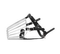 Cryfokt Stainless Steel Breathable Basket Muzzle for Large Dogs Prevent Biting for Aggressive Behavior Dog Accessories