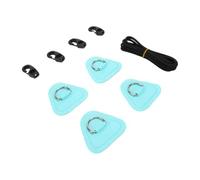 Cryfokt Stainless Steel D Patch Kit for Kayak Inflatable Boat Paddle Board | PVC Repair Patches with Bungee Cord for Inflatable Boards, Surfboards, Kayaks, Canoes, Adhesive Mounts