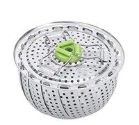 Cryfokt Stainless Steel Folding Steamer Rack for Cooking, Versatile Kitchen Steamer Basket for Eggs, Vegetables, and Bread, Convenient 3 Folding Legs, Ideal for Steaming and Holding Fruits, 5.5x3.4"