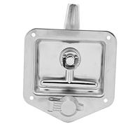 Cryfokt Stainless Steel Toolbox Paddle Lock Heavy Duty Truck Tool Box Latch with 4 Keys, Smooth Surface for Control Cabinet, Vehicle Toolbox, 2 Pcs