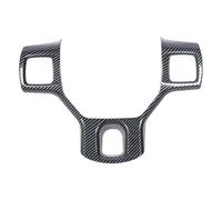 Cryfokt Steering Wheel Road Button Frame Coverage, Interior Design Carbon Fiber Look At the Steering Wheel Cover for 1500 2500 3500 2018