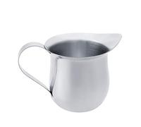 Cryfokt Straight-Sided Stainless Steel Frothing Pitcher Drip-Less Spout Coffee Cream 3oz (150ML)