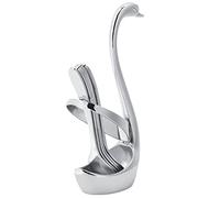 Cryfokt Swan-Shaped Spoon Kitchen Set with Storage Base | 304 stainless steel, perfect for desserts, elegant design, kitchen use, table decoration