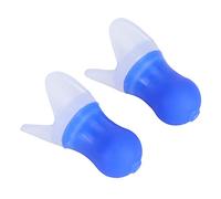 Cryfokt Swimming Silicone Earplug Noise Reduction Protective Earplug for Swimmers and Bathers, Reusable Ear Care Accessory 2Pcs for Swimming, Sleeping, Flying, Spa (Blue Large +pp Box)