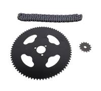 Cryfokt T8F 14T Front Sprocket and 74T Rear Sprocket Chain Kit with Robust Steel for Motorcycle Enthusiasts