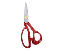 Cryfokt Tailor Scissors and Thread Snipper Ergonomic Design Rustproof Stainless Steel for Sewing Projects and Crafts 2pcs (Red Handle 8 Inch)