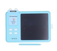 Cryfokt Talking Flash Cards Learning Tablet High Definition Drawing Board for Kids Lightweight Portable Educational Tool ABS Material (Blue)