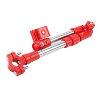 Cryfokt Telescopic Stroller Umbrella Holder Lightweight Umbrella Holder for Shade on Sunny or Rainy Days of Stainless Steel for Strollers, Fish Seats (Telescopic red)