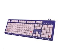 Cryfokt There Is No Delay Keyboard, Wear -resistant Computer Keyboard, for Business Office, Home, (Purple Pink)