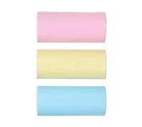 Cryfokt Thermal Printer Paper Mini Size Yellow Blue Pink 3 Rolls for Scrapbooking and Labeling 57mm X 25mm