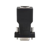 Cryfokt Thick Alloy DB9 Female to RJ45 720P 1080I 1080P Adapter Connector for Computers, 2PCS Compact Plug and Play Converter for Industrial PCs