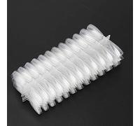 Cryfokt Thickened False Nail Tips Easy to Color for Professional Manicurists 500pcs Transparent (Transparent)