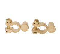 Cryfokt Top Post Battery Terminal, Car Battery Terminal Connector SAE To JIS Anti Leakage Reliable Professional Rustproof Brass for Auto