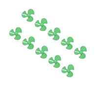 Cryfokt Toy Propeller Kit, 50mm 3 Vane/Wing ABS Propellers Replacement Set For Remote Control Car Model, Pack of 10 (Green)