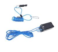 Cryfokt Trailer Breakaway Switch Cable 4FT Coiled Stainless Steel for RVs