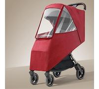 Cryfokt Travel-Friendly Stroller Protector Weather Shield Coldproof Rain Cover, Jogging Stroller Cover for Babies (Burgundy)