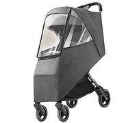 Cryfokt Travel-Friendly Stroller Protector Weather Shield Coldproof Rain Cover, Jogging Stroller Cover for Babies (Gray)