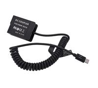 Cryfokt Type C DMW-DCC8 Full Decoded Dummy Battery Pack for Stable Power Supply for G5 Camera Shooters