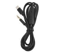 Cryfokt Type C Headphone Cable Durable Replace Headphone Cord with Microphone and Volume Control for MDR-10r 1A XB950 Z1000, 24K Gold Plated Plug, 1.5m Wire Length