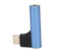 Cryfokt Type C to 3.5mm Headphone Adapter Powerful Built-in DAC High Fidelity Stereo Mic Dongle for, Compact Size for On-the-go Use (Blue)
