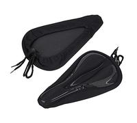 Cryfokt Ultralight Mountain Bike Saddle Cover 3D Breathable Soft Seat Protector for Comfortable Cycling +SBR Black, Size S-11.2 X 6.1 X 0.9inch (S)