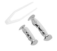 Cryfokt Unfading Copper Hip Hop False Teeth Set Reusable Halloween Teeth Brace Decoration for Birthday Gifts (Silver)