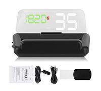 Cryfokt Universal 3.6in Head Up Display for Cars, HUD GPS Speedometer with Auto Brightness, Multi Function Display, Overspeed Alarm, Driving Direction, Altitude, Mileage, USB Powered,
