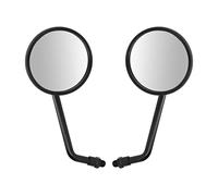 Cryfokt Universal Motorcycle Sporty Rear View Mirror 3.4" Adjustable Glass Lens for Increased Safety for General Motorcycle ATV,UTV