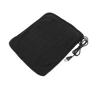Cryfokt USB Heating Pad Electric Heating Pad for Back Pain Relief Large 12"x24" with 6 Heat Settings 2H Auto Shut Off Machine Washable Soft for Neck Shoulders Knees Portable (Black)