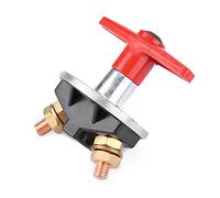 Cryfokt Versatile 300A Fixed Key Car Battery Cut Off Switch, Universal Power Disconnect Switch for Car/SUV/Truck/RV, ABS Plastic & Alloy