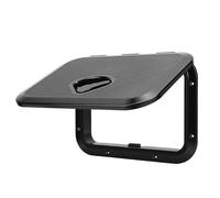 Cryfokt Versatile Rectangle Boat Fit for Access Door 180 Degree Hinge Design for Bass Boats RVs 14.76x10.63in (Black)