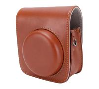 Cryfokt Vertical Camera Case for Mini 90 (Brown) | Premium PU Leather, Stylish, Secure Fit, Detachable Strap, Retro Design