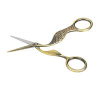 Cryfokt Vintage Craft Scissors Bird Shape Stylish Design for Sewing and Embroidery 1 Unit Stainless Steel Precision Cutting (Bronze)