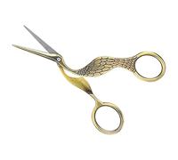Cryfokt Vintage Craft Scissors Bird Shape Stylish Design for Sewing and Embroidery 1 Unit Stainless Steel Precision Cutting (Bronze)
