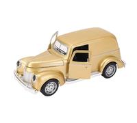 Cryfokt Vintage Simulation Classic Car Model Toy Highly Collectible Kids Safe Materials Plastic Alloy Die Cast Model Car for Family Playtime (Gold)