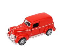 Cryfokt Vintage Simulation Classic Car Model Toy Highly Collectible Kids Safe Materials Plastic Alloy Die Cast Model Car for Family Playtime (Red)