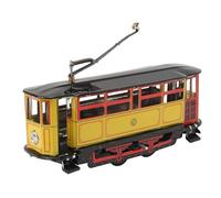 Cryfokt Vintage Tin Trolley Wind-Up Toy Functional and Nostalgic Collectibles for Photography Props and Enthusiasts Tin