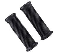 Cryfokt Vintage TPU Motorcycle Handlebar Grip for Comfortable Feeling, Universal Fit for Most Motorcycles, 7/8inch, Black White Beige (Black)