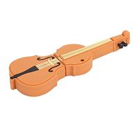 Cryfokt Violin Shaped USB Flash Drive Lovely Data Storage for Music, Photos, Movies, Home Office USB Stick for 7/8/10/XP, Cute Friends, Plastic (128GB)